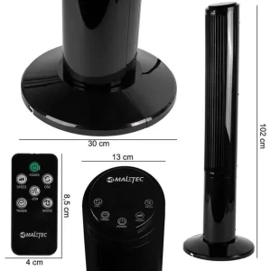 Вентилятор колонный Maltec WK500Wt-ION с ионизацией и пультом (Польша)